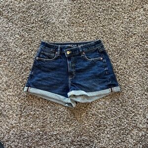 AE Stretch Denim Mom Short Dark Waves